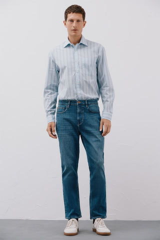 Camisa Manga Larga Estampado Rayas