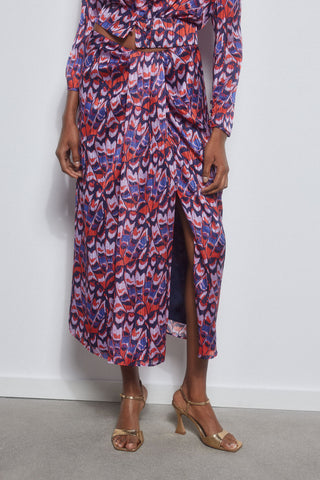 Enagua Midi con Volante Estampado