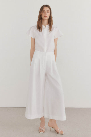 Pantalón Ancho con Pinzas Delanteras