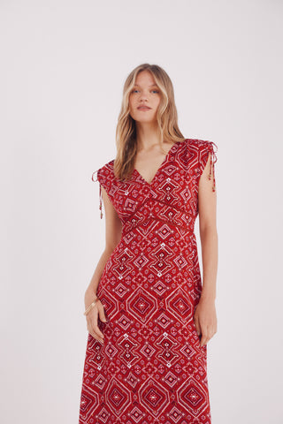 2.T.M.Midi Mc Visc Lurex Print.