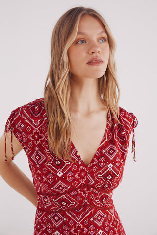 2.T.M.Midi Mc Visc Lurex Print.