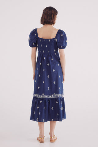 Vestido Escote Corazón con Estampado