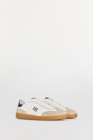 Tenis de Piel con Logo Grabado, Mujer