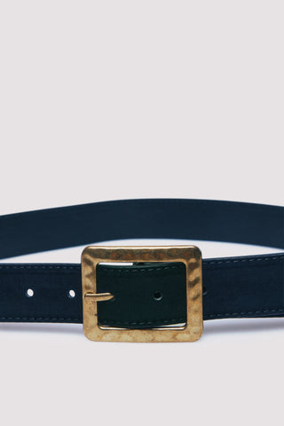 Cinturón Efecto Antelina con Hebilla Cuadrada