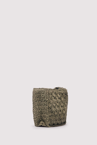 Bolso de Hombro con Rafia