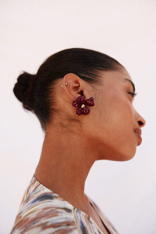 Aretes de Resina Forma Flor