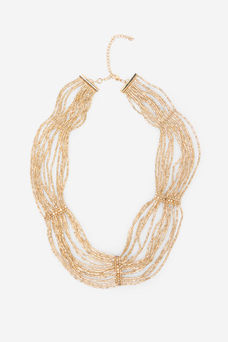 Collar Cadena con Abalorios