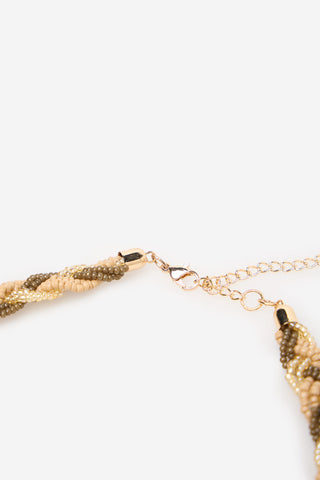 Collar con Abalorios Trenzados