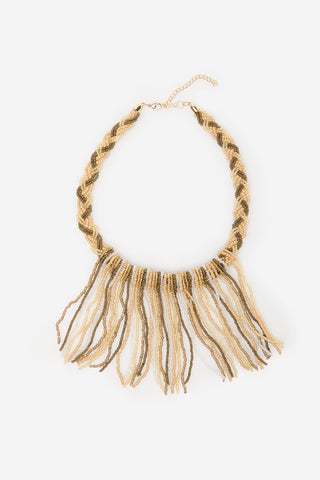 Collar con Abalorios Trenzados