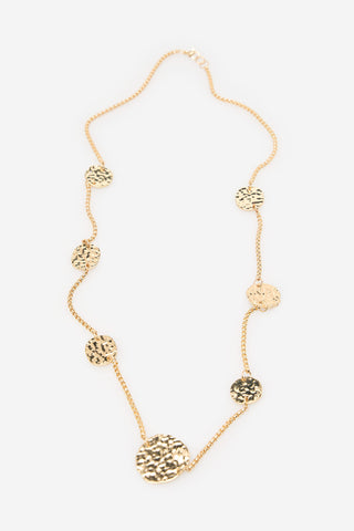 Collar Largo con Detalle Medallas