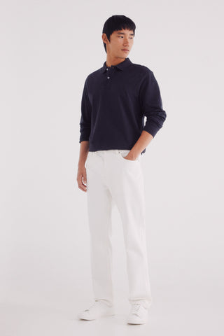 Polo Manga Larga con Logo Bordado