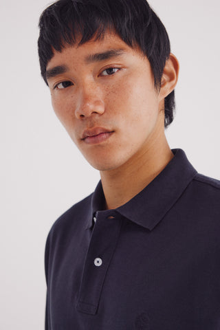 Polo Manga Larga con Logo Bordado