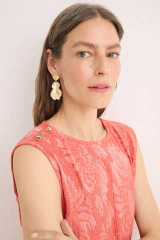 Blusa Tejido Jacquard con Hebilla.