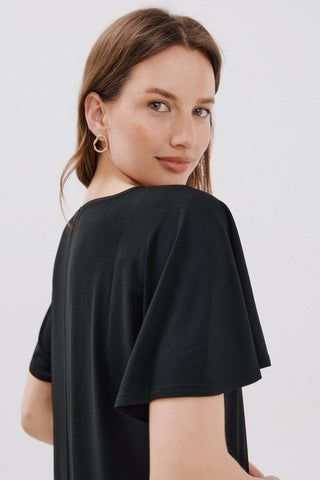 Camiseta Básica Manga con Volante