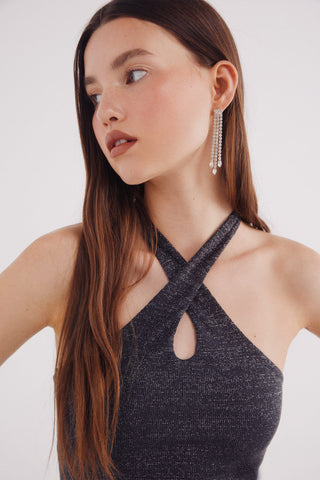 Blusa Ajustada Escote Hater