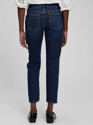 Jeans Talle Medio con Bolsillos