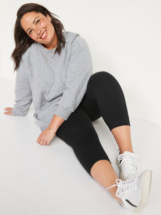 Legging Crop Talle Alto de Algodón
