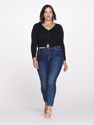 Jeans Skinny Talle Alto con Bolsillos