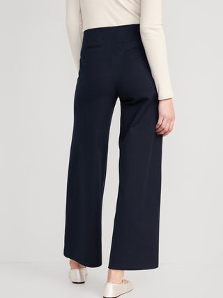 Pantalón Talle Alto con Bolsillos de Algodón