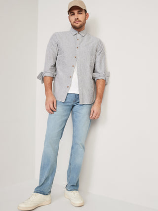 Jeans Corte Recto con Bolsillos