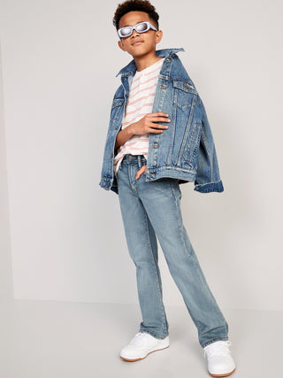 Jeans Rectos Talle Alto, Niño