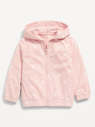 Sudadera con Bolsillos Estampado Corazones, Bebé