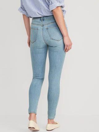 Jeans Skinny Talle Alto con Bolsillos