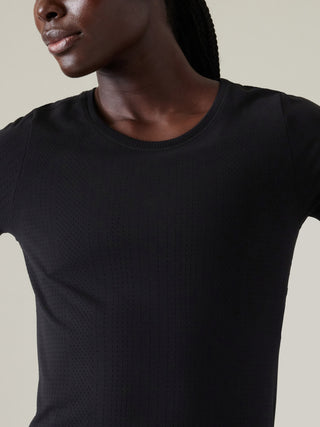 Camiseta Cuello Redondo sin Costuras