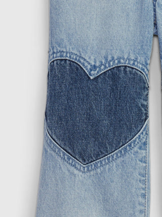 Jeans con Cintura Elástica Diseño Corazones, Bebé
