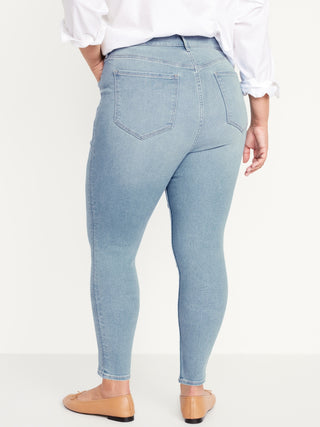 Jeans Skinny Talle Alto con Bolsillos