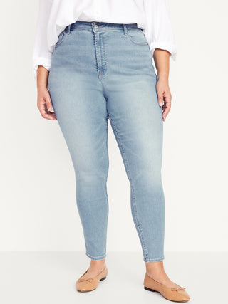 Jeans Skinny Talle Alto con Bolsillos