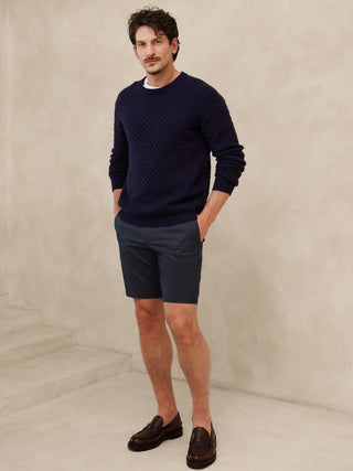 Short Talle Medio con Bolsillos de Algodón