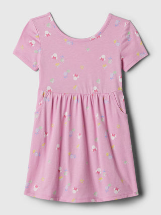 Vestido Manga Corta con Gráficos Minnie Mouse