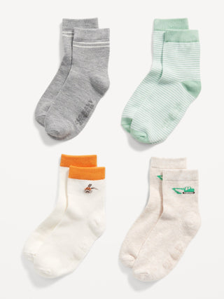 Paquete de 4 Medias con Estampado, Bebé