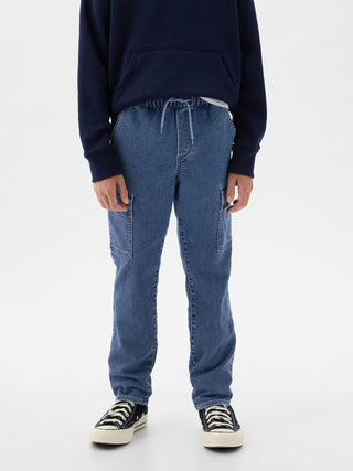 Jeans Cargo con Cintura Elástica, Niño
