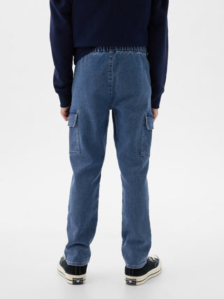 Jeans Cargo con Cintura Elástica, Niño