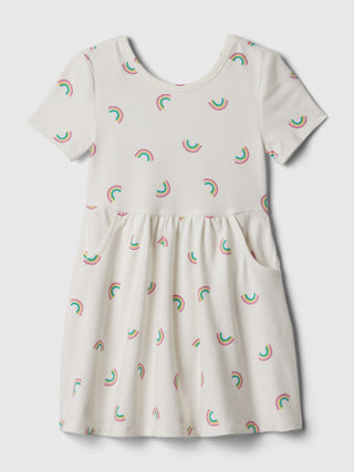 Vestido de Algodón con Estampado, Niña