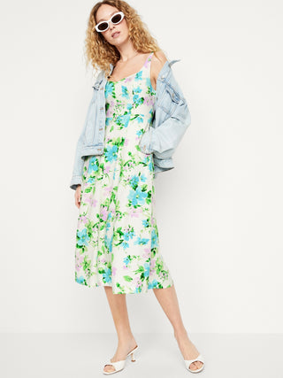 Vestido Escote Corazón con Estampado Floral