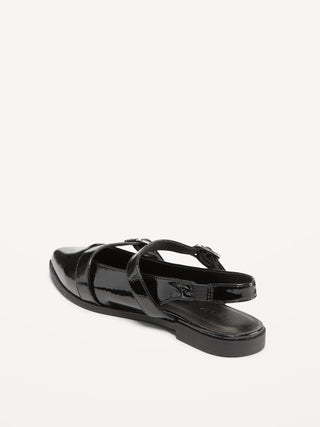 Zapatos Planos con Doble Hebilla