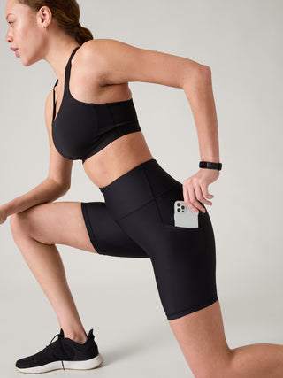 Interval Biker Short Talle Alto con Bolsillos