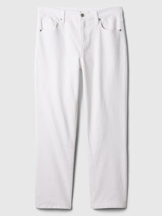 Jeans Crop Talle Alto con Bolsillos