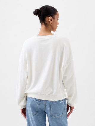 Sudadera Cuello Redondo con Logo