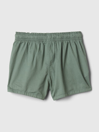 Short con Cintura Elástica de Algodón, Niña