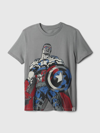 Camiseta Manga Corta con Gráfico Marvel, Niño
