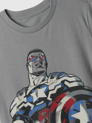 Camiseta Manga Corta con Gráfico Marvel, Niño