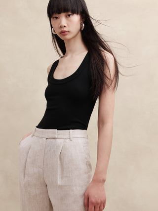 Camiseta Acanalada sin Mangas