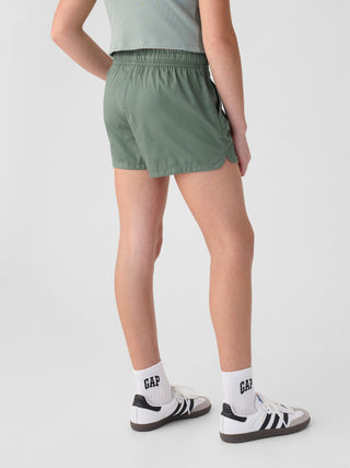Short con Cintura Elástica de Algodón, Niña