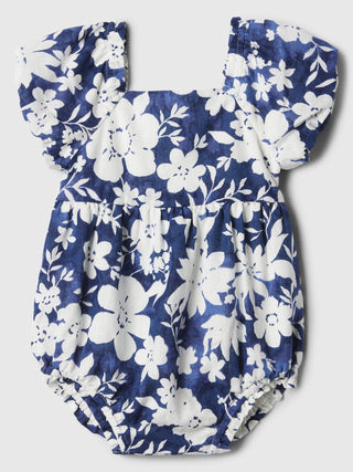 Body Manga Corta con Estampado Floral, Bebé