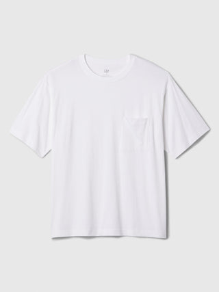 Camiseta Manga Corta con Bolsillo de Algodón.