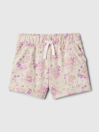 Short con Cintura Elástica Estampado Floral, Bebé.